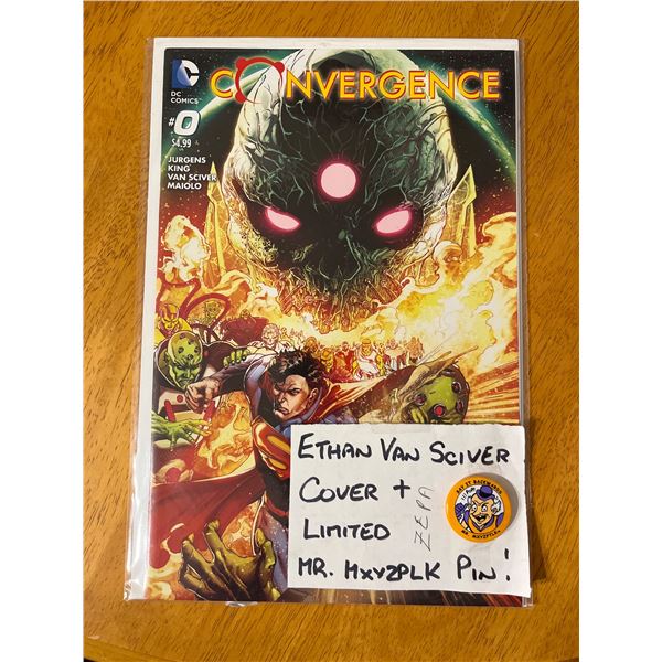 Convergence Ethan Van Sciver cover + Limited Mr. Mxyzplk Pin!