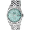 Image 2 : Rolex Mens Stainless Steel Ice Blue Diamond 36MM Datejust Wristwatch