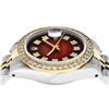 Image 4 : Rolex Ladies 2 Tone Red Vignette VS Diamond Datejust Wristwatch