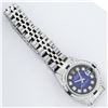Image 7 : Rolex Ladies Stainless Steel Blue Vignette Diamond & Sapphire Datejust Wristwatc