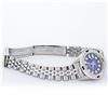 Image 9 : Rolex Ladies Stainless Steel Blue Vignette Diamond & Sapphire Datejust Wristwatc