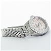 Image 6 : Rolex Ladies Stainless Steel Pink Diamond 18K Gold Bezel Datejust Wristwatch