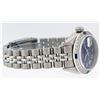 Image 4 : Rolex Ladies Stainless Steel Blue Diamond & Sapphire 26 Datejust Wristwatch