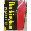 Image 2 : Buckingham Cigarettes Large Porcelain Sign with Smoke Pack - Great Colors! 58" x 94"