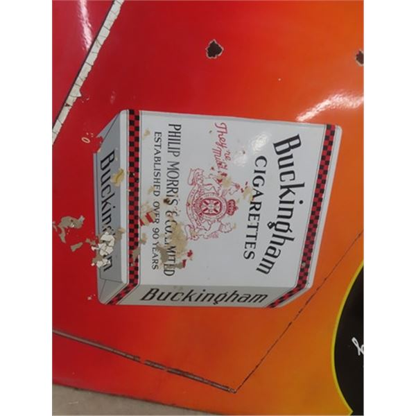 buckingham cigarettes sign Buckingham Cigarettes single-sided porcelain sign for Sale in Minneapolis, MN Buckingham Cigarettes Large Porcelain Sign