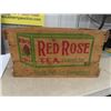 Image 5 : Red Rose Tea Shipping Crate - Very Nice Graphics - NO Lid 10" x 16" x 20"