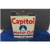 Image 1 : Capitol Motor Oil Tin 2 US Gal - Nice Graphics