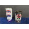 Image 1 : Texaco 50-1 Outboard Motor Oil 1 Pint with Product, STP Oil Treatment Tin 15 Oz.