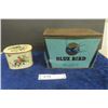 Image 1 : 2 Blue Bird Toffee Tins - Largest 6" x 6.5" x 9.5"