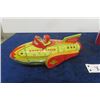 Image 3 : Schylling Rocket Racer Friction Power Pressed Tin- New in Box