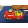 Image 3 : Metal Fire Chief Action Pull Toy in Original Box T.Cohn - Made in USA - End Flap is Off