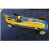 Image 3 : Spar King Speed King Pressed Tin Race Car in Original Box Maruya Toys Japan - 11" Long