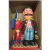 Image 3 : Gino Battery Operated Pressed Tin Balloon Blower in Original Box 10" Tall