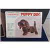 Image 2 : Battery Operated Cheerful Puppy Dog Fur Covered Tin Toy in Original Box - Made in Japan 9" Long
