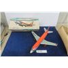 Image 1 : CP Air Pressed Tin Boeing 737 Battery Operated Jet Plane in Original Box T.N Made in Japan 14" Long
