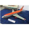 Image 2 : CP Air Pressed Tin Boeing 737 Battery Operated Jet Plane in Original Box T.N Made in Japan 14" Long