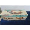 Image 3 : CP Air Pressed Tin Boeing 737 Battery Operated Jet Plane in Original Box T.N Made in Japan 14" Long