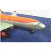 Image 8 : CP Air Pressed Tin Boeing 737 Battery Operated Jet Plane in Original Box T.N Made in Japan 14" Long