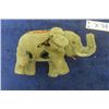 Image 6 : Small Wind Up Tin + Fabric Elephant in Original Box Made in Japan 6" Long - 1 Box Flap is Detached