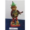 Image 1 : Battery Operated Pressed Tin Guitar Playing Monkey 12" Tall - Not Marked - Made in Japan ?