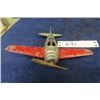 Image 6 : Die Cast Kiddie US Army Plane 6" Long 7.5" Wing Span plus Modern Airplane Pencil Sharpener
