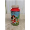 Image 4 : Rat Patrol Thermos NO Cap, Mickey Mouse Thermos, Plastic Rainbow + Cloud Thermos