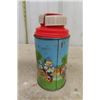 Image 5 : Rat Patrol Thermos NO Cap, Mickey Mouse Thermos, Plastic Rainbow + Cloud Thermos