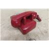 Image 4 : Pair of Vintage Red Phones, Wall Mount Push Button Table Top Rotary