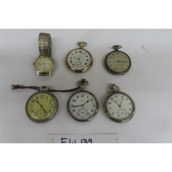 Old Pocket Watches Wrist Watches; Baleco, Civitas, Atlantic