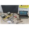 Image 1 : Small Beach Tool Box , Halogen Work Light, Impact Gun, Wrenches, Air Hose plus more