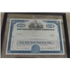 Image 4 : 3 Stock Certificates; Premier Gold Mining, Erie Railroad, Grand Union Company - All Framed