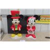 Image 1 : Mickey + Minnie Mouse Light Up Blow Molds- Mickey is 24" Tall