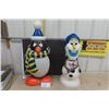 Image 1 : 2 Newer Blow Molds: Penguin + Olaf the Snowman