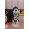 Image 3 : 2 Newer Blow Molds: Penguin + Olaf the Snowman