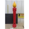 Image 4 : Blow Mold Noel Candle 38" Tall , Snowman Pencil Blow Mold