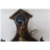 Image 4 : Dutch Style Ornate Clock Wood + Brass 7.5" x 18.5"