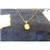 Image 2 : Ladies Necklace 18" 10k Gold + Opal Total Weight 1.57g