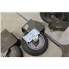 Image 2 : 4 Matching Solid Rubber Wheels with Swivel Casters
