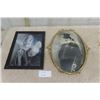 Image 1 : Marylin Monroe 3D Changing Picture Vintage Convex Glass Frame with Old Dude - has Fancy Metal Frame