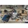 Image 1 : Assorted Tools; Trowels, Respirator, Cordless Tools - NO Charger + PVC Fittings