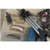 Image 2 : Assorted Tools; Trowels, Respirator, Cordless Tools - NO Charger + PVC Fittings