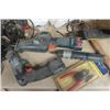 Image 4 : Assorted Tools; Trowels, Respirator, Cordless Tools - NO Charger + PVC Fittings