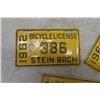 Image 4 : (3) 1962 Steinbach Manitoba Bicycle Plates