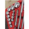 Image 3 : 1" Socket Set with Ratchet + Bar - SAE  & Metric - No Brand Name - Brand New in Case