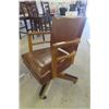 Image 2 : Oak Upholstered Office Swivel Chair
