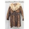 Image 1 : Leather + Fur Jacket - looks like Sz Small 35" Long