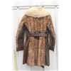Image 5 : Leather + Fur Jacket - looks like Sz Small 35" Long