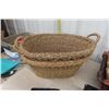 Image 2 : Assortment of Wicker + Fabric , Baskets- All Sizes 17 Total