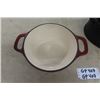 Image 6 : 1920s Hudson Bay Co Revonoc Store Promo Roasting Pan with Kitchen Aid Heavy Cast + Porcelain Pot