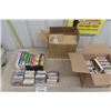 Image 1 : 2 Boxes of Misc. Cassette Tapes + VHS Movies